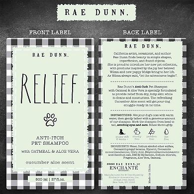 Rae Dunn RELIEF. Anti-Itch Pet Shampoo