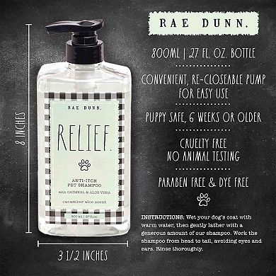 Rae Dunn RELIEF. Anti-Itch Pet Shampoo