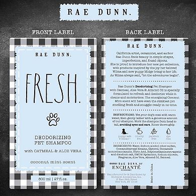Rae Dunn FRESH. Deodorizing Pet Shampoo