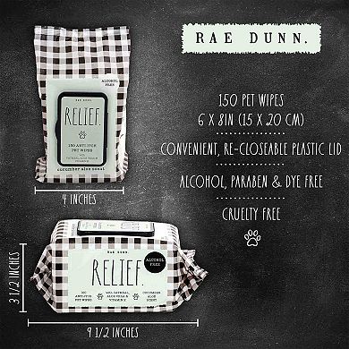 Rae Dunn RELIEF. Anti-Itch Pet Wipes