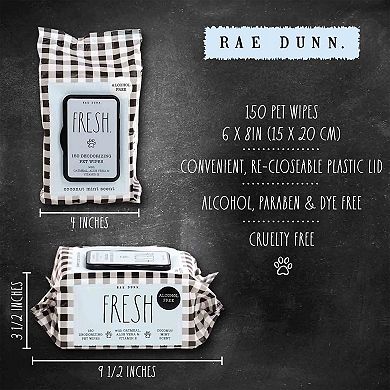 Rae Dunn FRESH. Deodorizing Pet Wipes