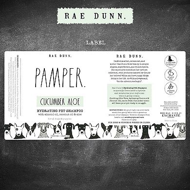 Rae Dunn PAMPER. Hydrating Pet Shampoo