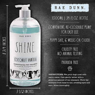 Rae Dunn SHINE. Conditioning Pet Shampoo