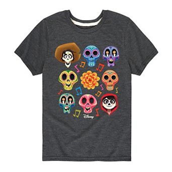 Disney / Pixar's Coco Boys 8-20 Character Grid Graphic Tee
