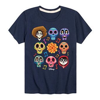 Disney / Pixar's Coco Boys 8-20 Character Grid Graphic Tee