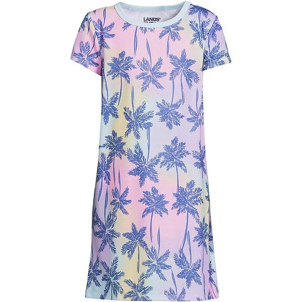 Girls 218 Lands' End Short Sleeve Nightgown