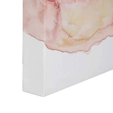 American Art Décor Watercolor Sunset & Ocean II Canvas Wall Art