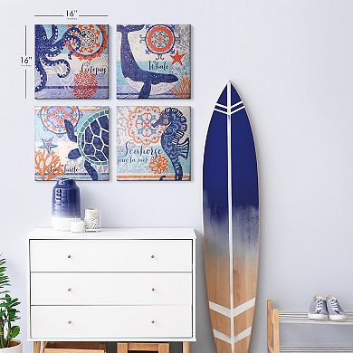 American Art Décor North Shore Canvas Wall Art 4-piece Set