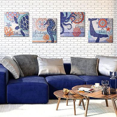 American Art Décor North Shore Canvas Wall Art 4-piece Set