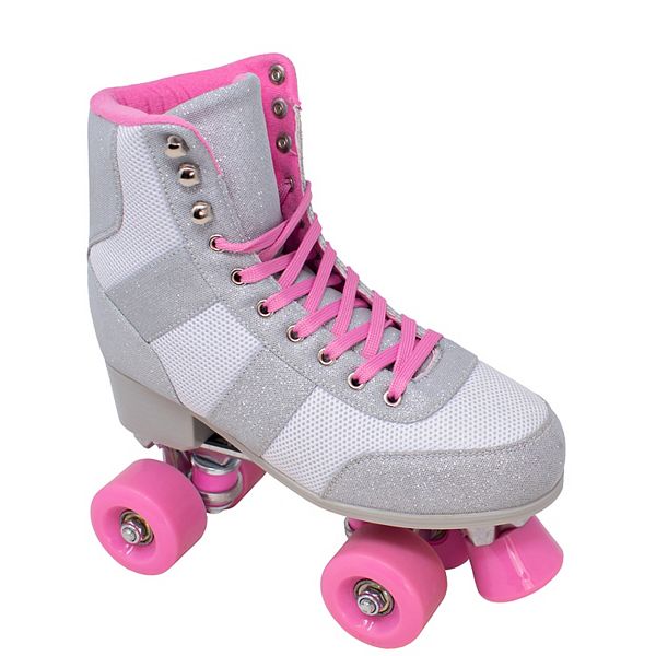 Cosmic Skates Women s Silver Mesh Roller Skates