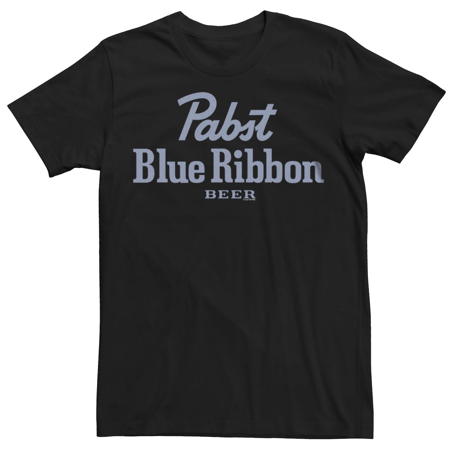 Men's Pabst Blue Ribbon Beer Logo Text Tee