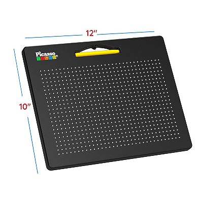 PicassoTiles Double-Sided Magnetic Drawing Board STEAM Learning Playset for Kids 3+ Years PTB04