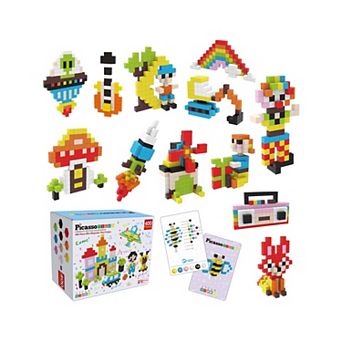 PICASSO-TILES 400 pc Magnetic Blocks, Magnetic Building Blocks for Kids, Magnet Toy for Kids 3+