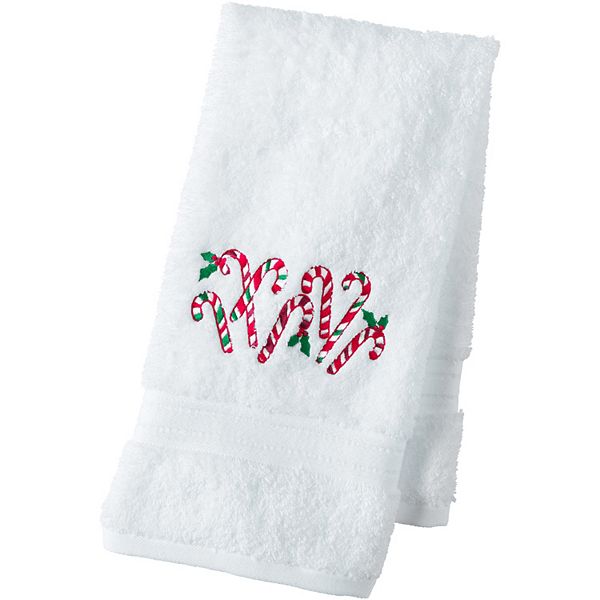 Lands' End Cotton Embroidered Hand Towel