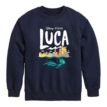 Disney's Luca Boys 8-20 Costal Sea Monster Fleece Sweatshirt