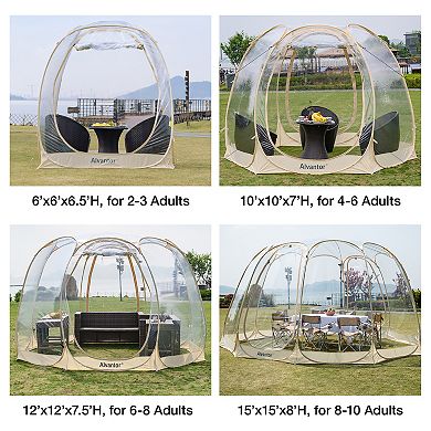 Alvantor Pop-Up Bubble Tent Transparent Gazebo