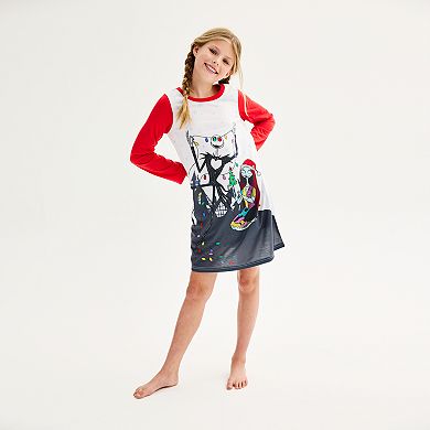 Disney's The Nightmare Before Christmas Girls 4-10 Holiday Lights Nightgown by Jammies For Your Families®