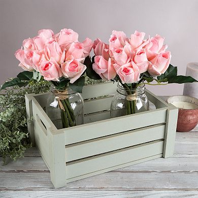 Pure Garden Artificial Rose Flowers 24-piece Set