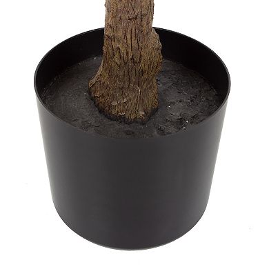Pure Garden Artificial Ficus Rubber Plant Floor Decor