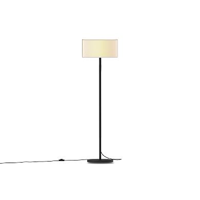 Nextop 65 In. LED Modern Floor Lamp W/ Shade, Black Pole Lamp W/ Foot Switch, W/ Bulb