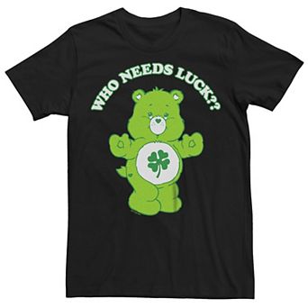 Big & Tall Care Bears Who Needs Luck Tee