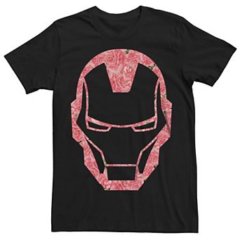 Big & Tall Avengers Iron Man Flower Fill Tee