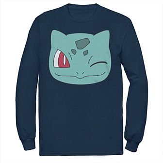 Big & Tall Pokémon Bulbasaur Face Long Sleeve Tee