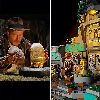 LEGO Indiana Jones Temple of the Golden Idol Building Kit 77015 1 545 Pieces