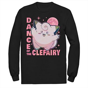 Big & Tall Pokémon Clefairy Dance Moon Long Sleeve Tee