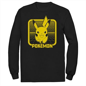 Big & Tall Pokémon Digital Pikachu Long Sleeve Tee