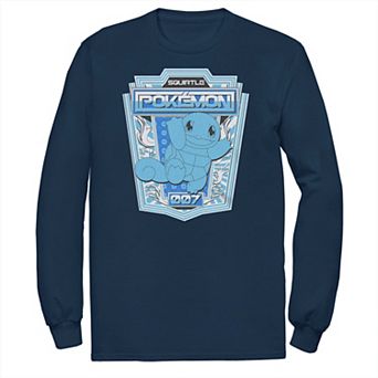 Big & Tall Pokémon Squirtle Badge 007 Long Sleeve Tee
