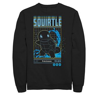 Big & Tall Pokémon Squirtle Grid Sweatshirt