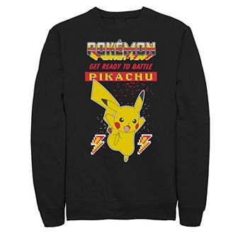 Big & Tall Pokémon Get Ready To Battle Pikachu Sweatshirt