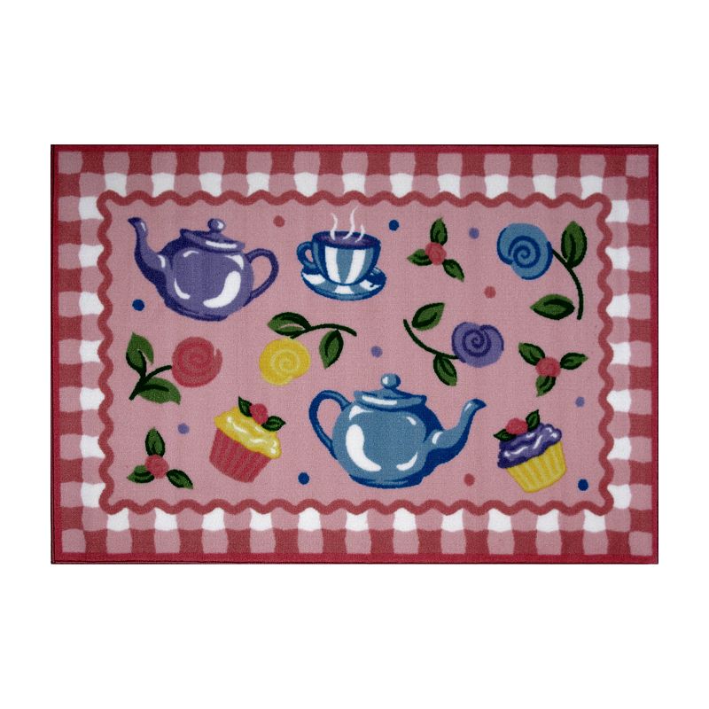 Fun Rugs Olive Kids Tea Party Rug - 33 x 410, Multicolor, 39X63