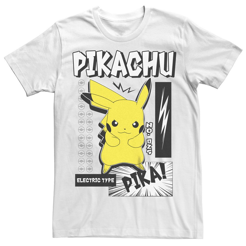 Big & Tall Pokémon Pikachu Electric Type Pika Bam Tee