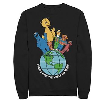 Big & Tall Sesame Street Friends Make The World Go Round Sweatshirt