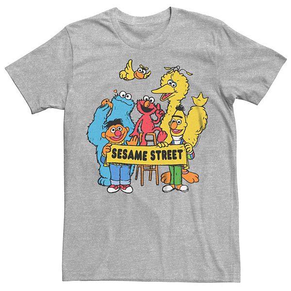 Big & Tall Sesame Street Banner Group Tee