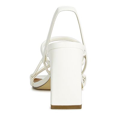 London Rag Two Strings Women's Block Heeled Sandals