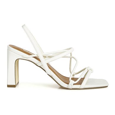 London Rag Two Strings Women's Block Heeled Sandals
