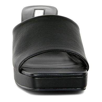 London Rag Artemisa Women's Block Heel Slide Sandals