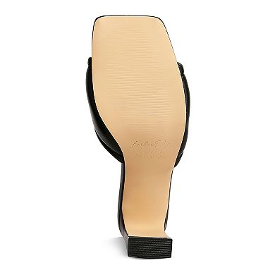 London Rag Celine Women's Heeled Slide Sandals