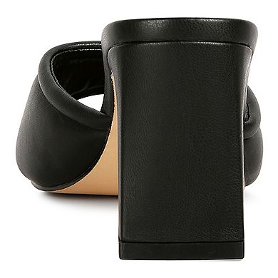 London Rag Celine Women's Heeled Slide Sandals