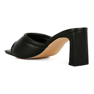London Rag Celine Women's Heeled Slide Sandals