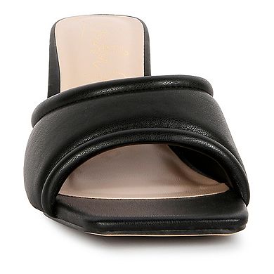 London Rag Celine Women's Heeled Slide Sandals