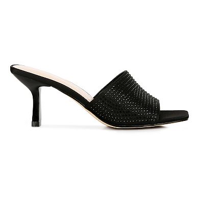 London Rag Beatrice Women's Heeled Slide Sandals