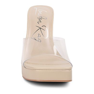 London Rag Skyhigh Women's Block Heel Sandals