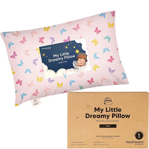 Keababies Mini Toddler Pillow With Pillowcase 9x13 Soft Organic Cotton Toddler Pillows For Sleeping