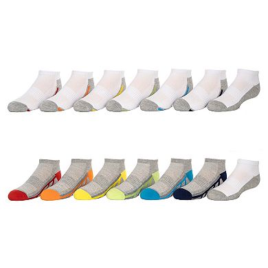 Boys Tek Gear® 12-Pack + 2 Free Bonus Pair Lightweight Performance Low-Cut Socks