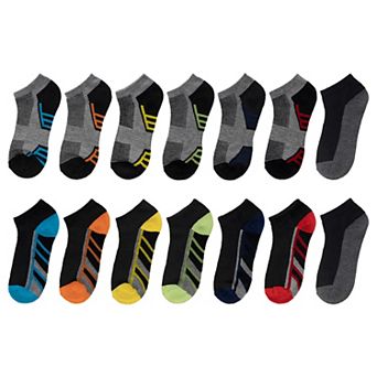 Boys 8-20 Tek Gear® 12-Pack + 2 Free Bonus Pair Lightweight Performance Low-Cut Socks