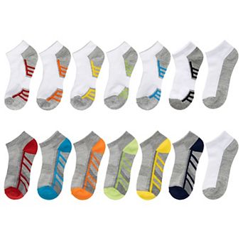 Boys 8-20 Tek Gear® 12-Pack + 2 Free Bonus Pair Lightweight Performance Low-Cut Socks